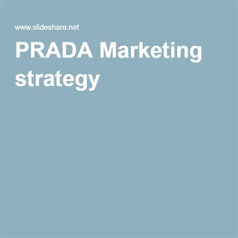 prada strategy|Prada plan series.